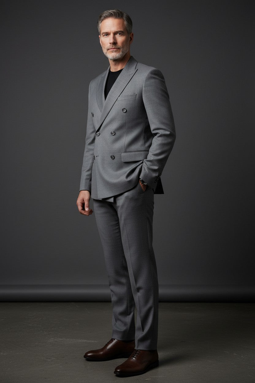 Vercini Metropolitan Double-Breasted Suit