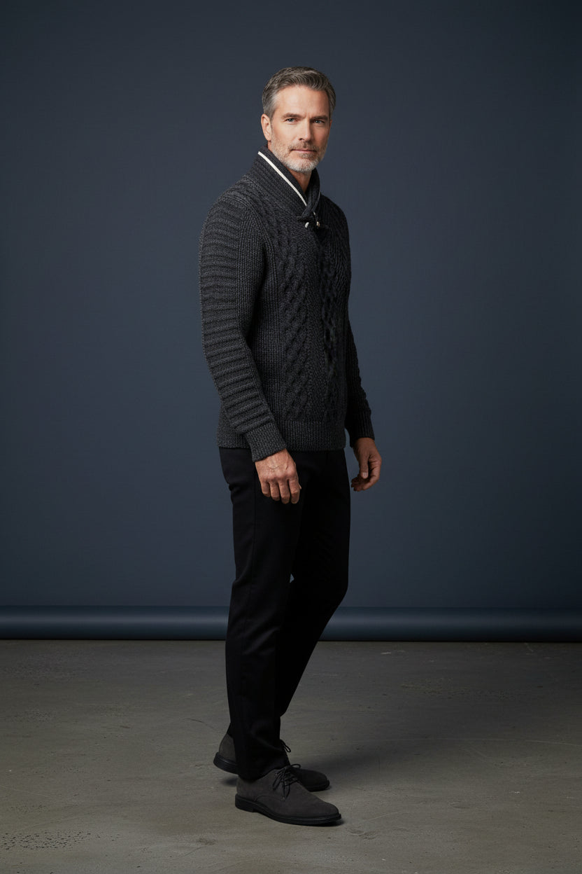 Vercini CROWNED Shawl Sweater