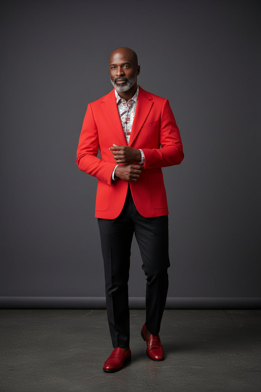 Vercini Men's Executive Style Vivid Blazers Collection