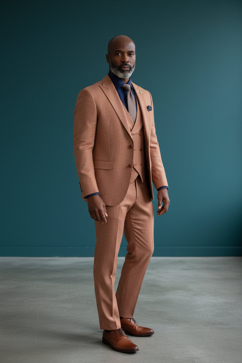 Virant High-Quality 3-Piece Textured Suit