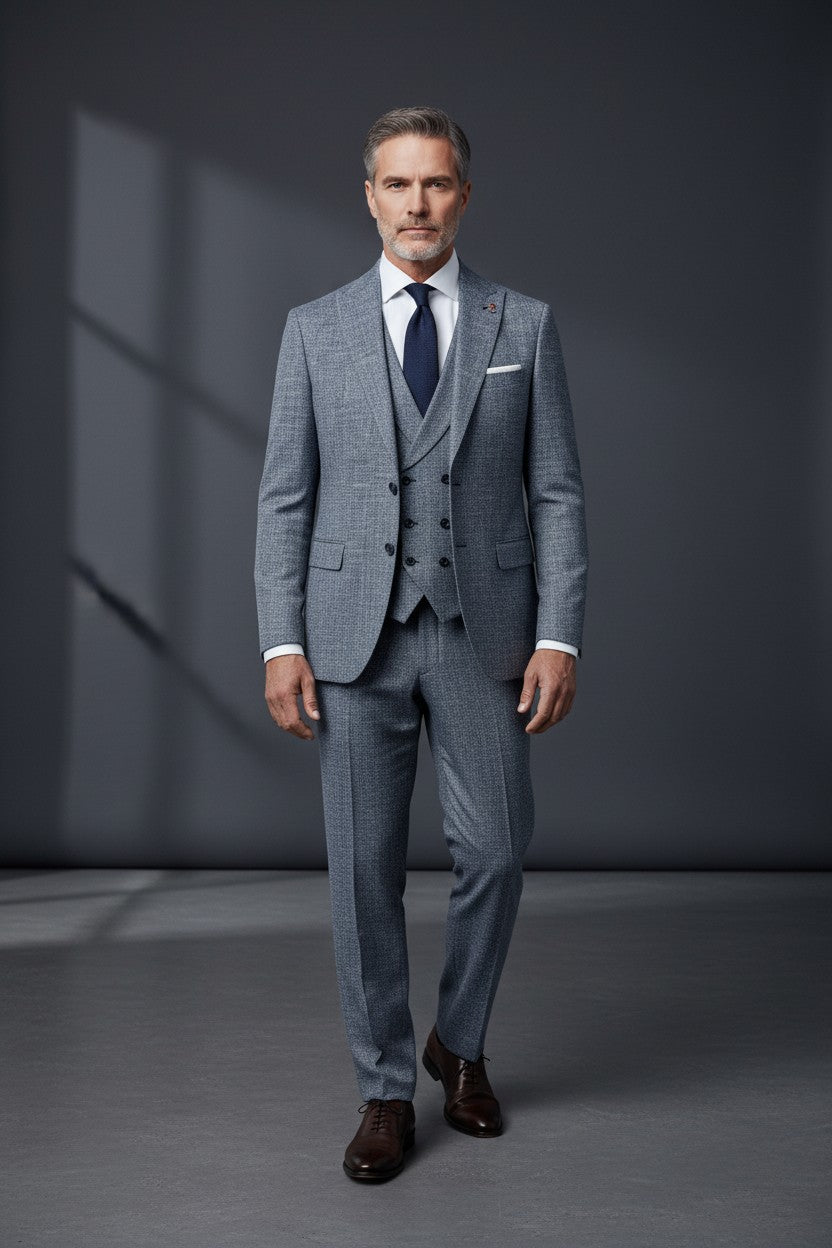 Daniel Rosso Three-Piece Suit | Premium Italian-Inspired Tailoring