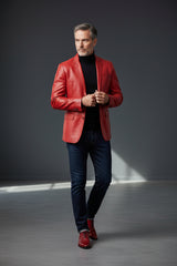 Vercini Premium Leather Blazer