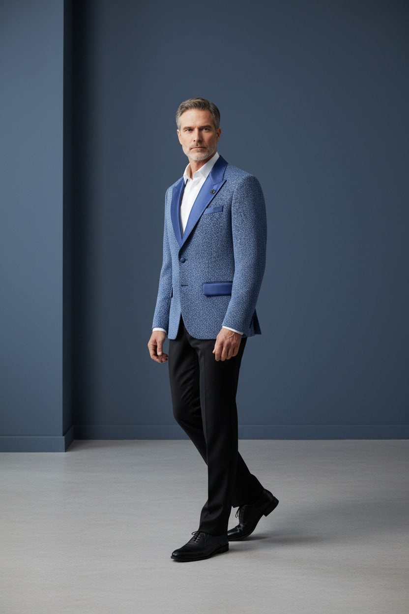 Men's Slim Fit Sequin Tuxedo Jacket – Shiny Party Blazer for Galas, Weddings & Prom