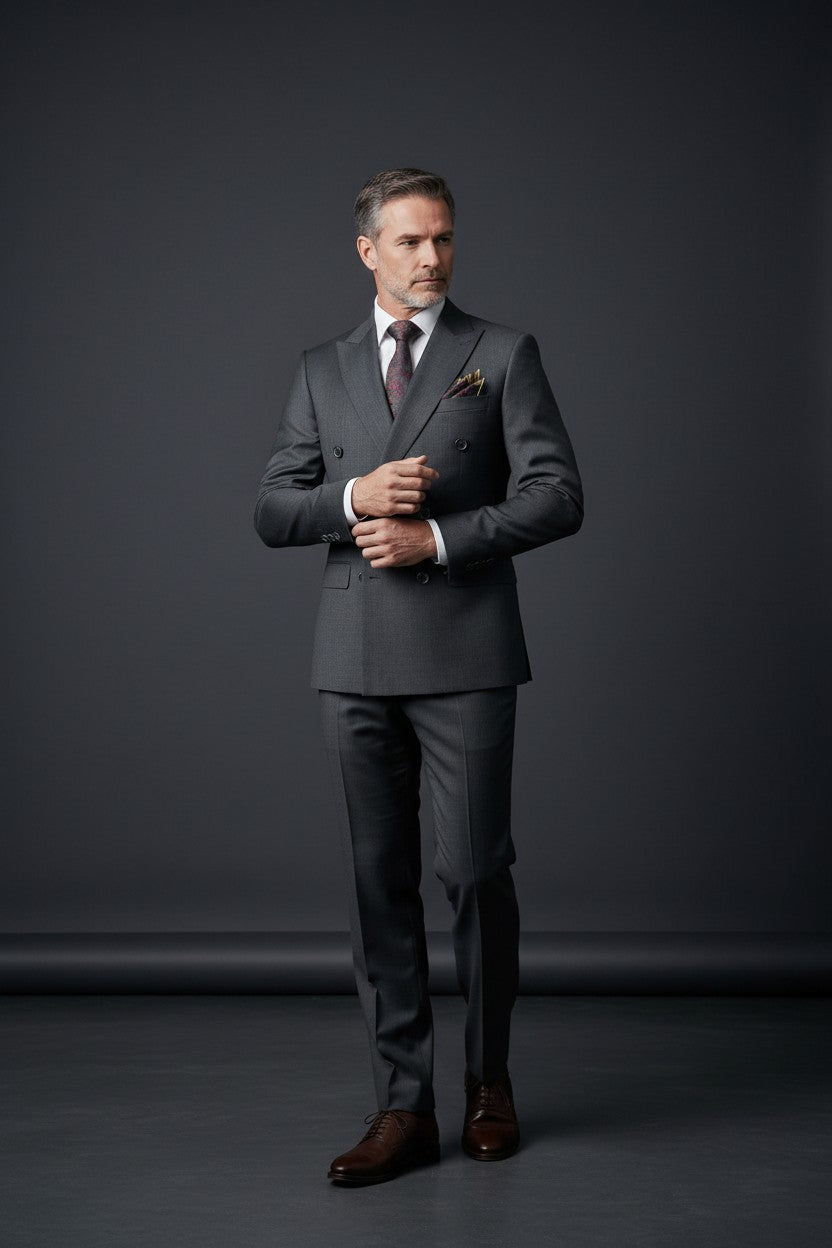 Vercini Metropolitan Double-Breasted Suit