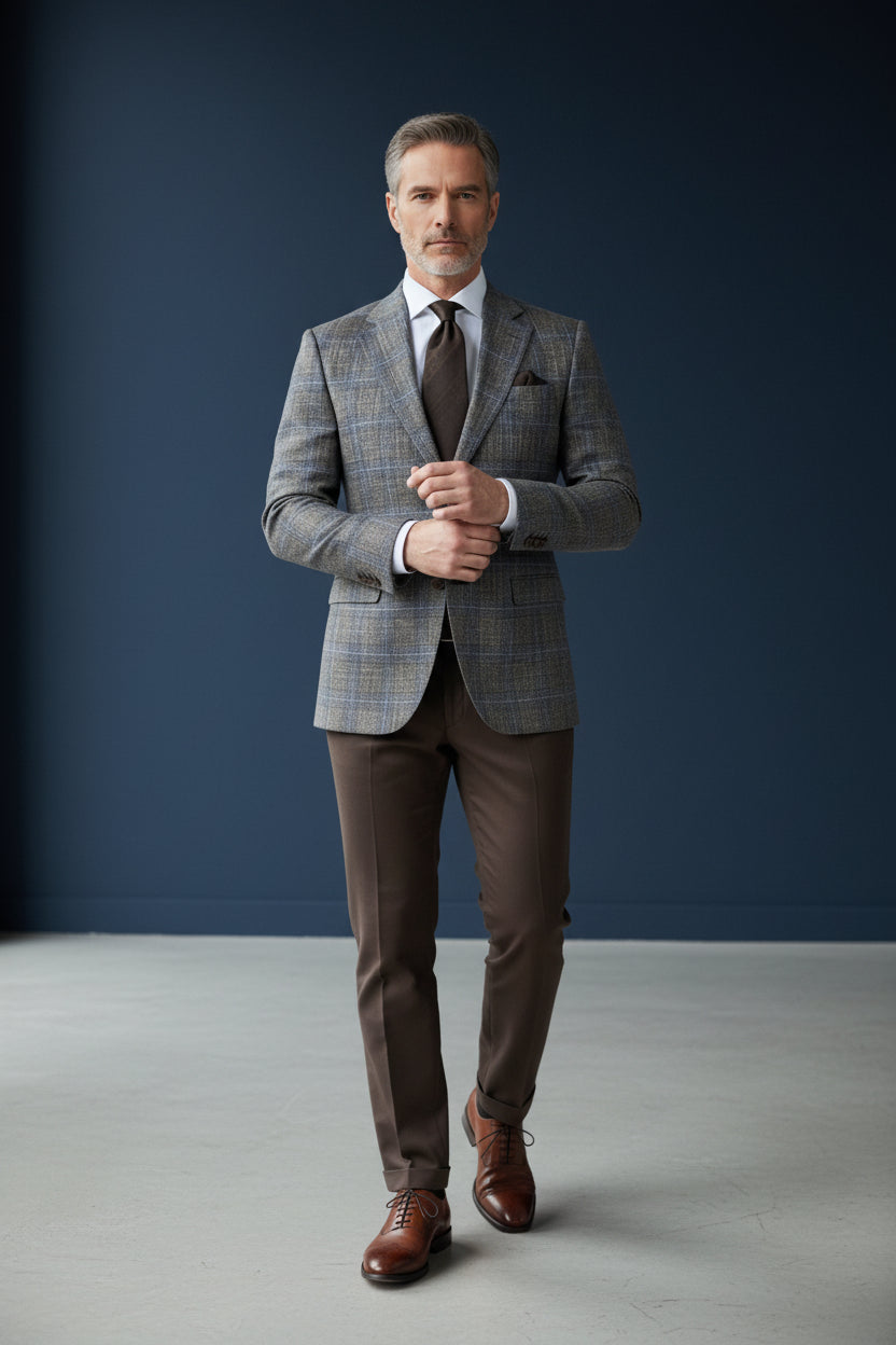 Vercini Smoky Glen Plaid Jacket