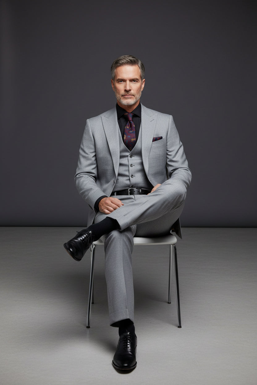 Crystal-Embellished Tailored Suit – M762