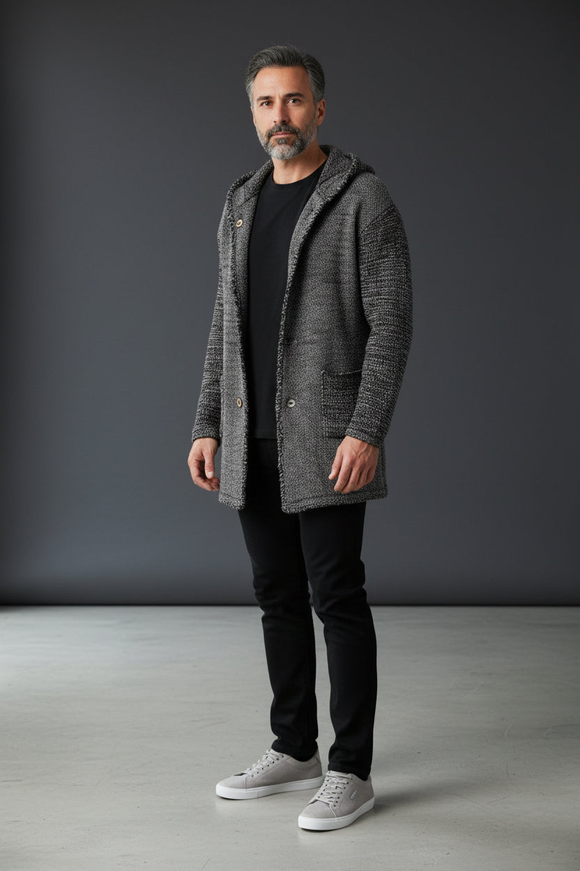 Urban Knit Hooded Cardigan