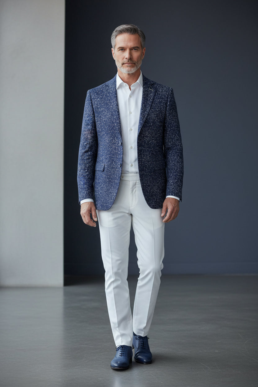 Vercini Premium Textured Elegance Blazer