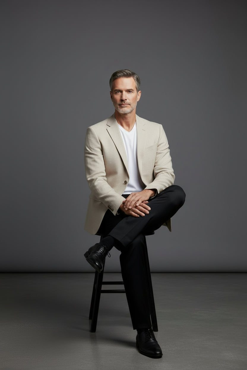 Luxe Cream Tailored Blazer