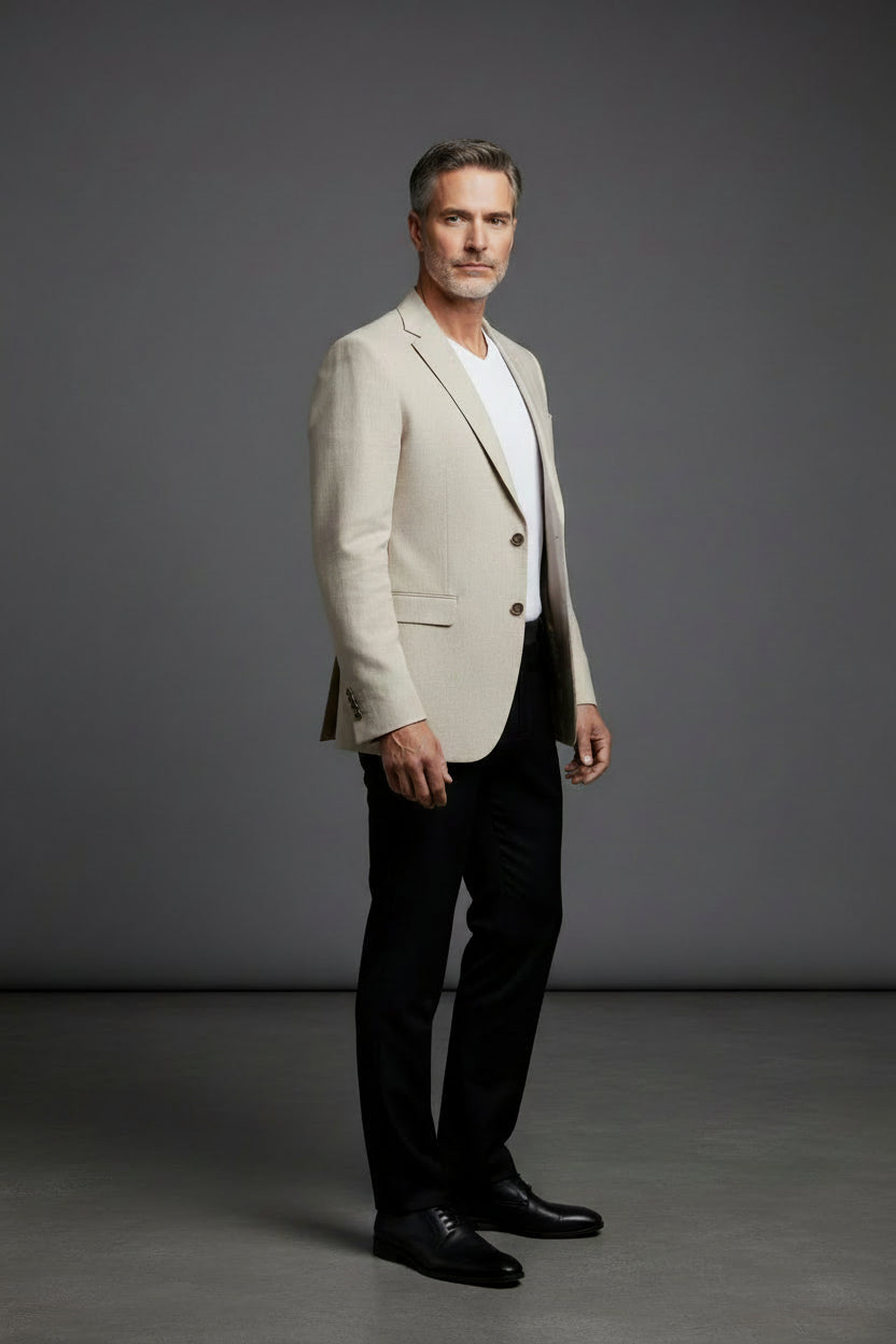 Luxe Cream Tailored Blazer