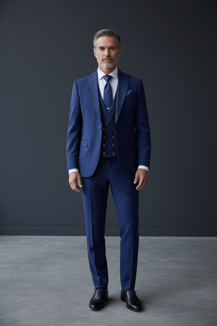 Vandyke Blue Tuxedo - 4-Piece Slim Fit