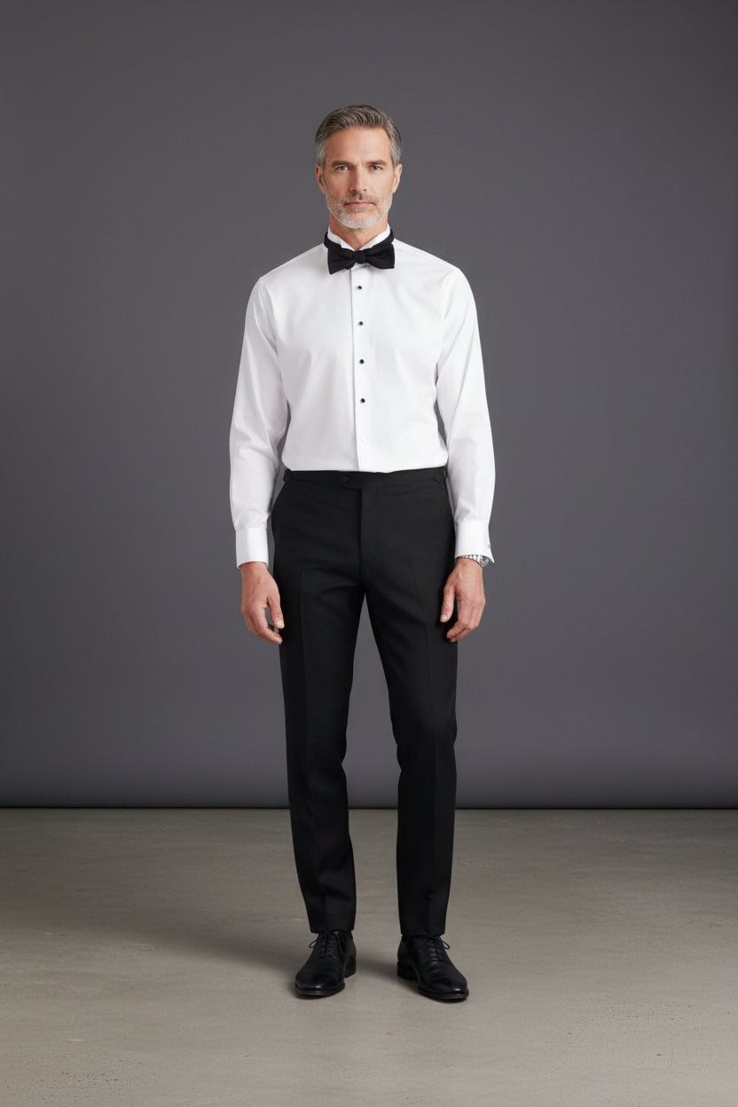 Classic White Tuxedo Shirt – Full‑Sleeve, Black‑Tie Ready