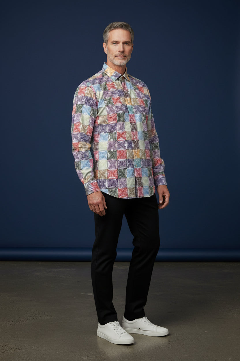 Geometric Pattern Shirt