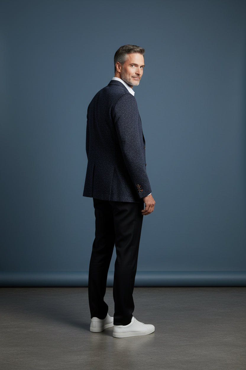 KNITED DECONSTRUCTED WOOL SPORT JACKET