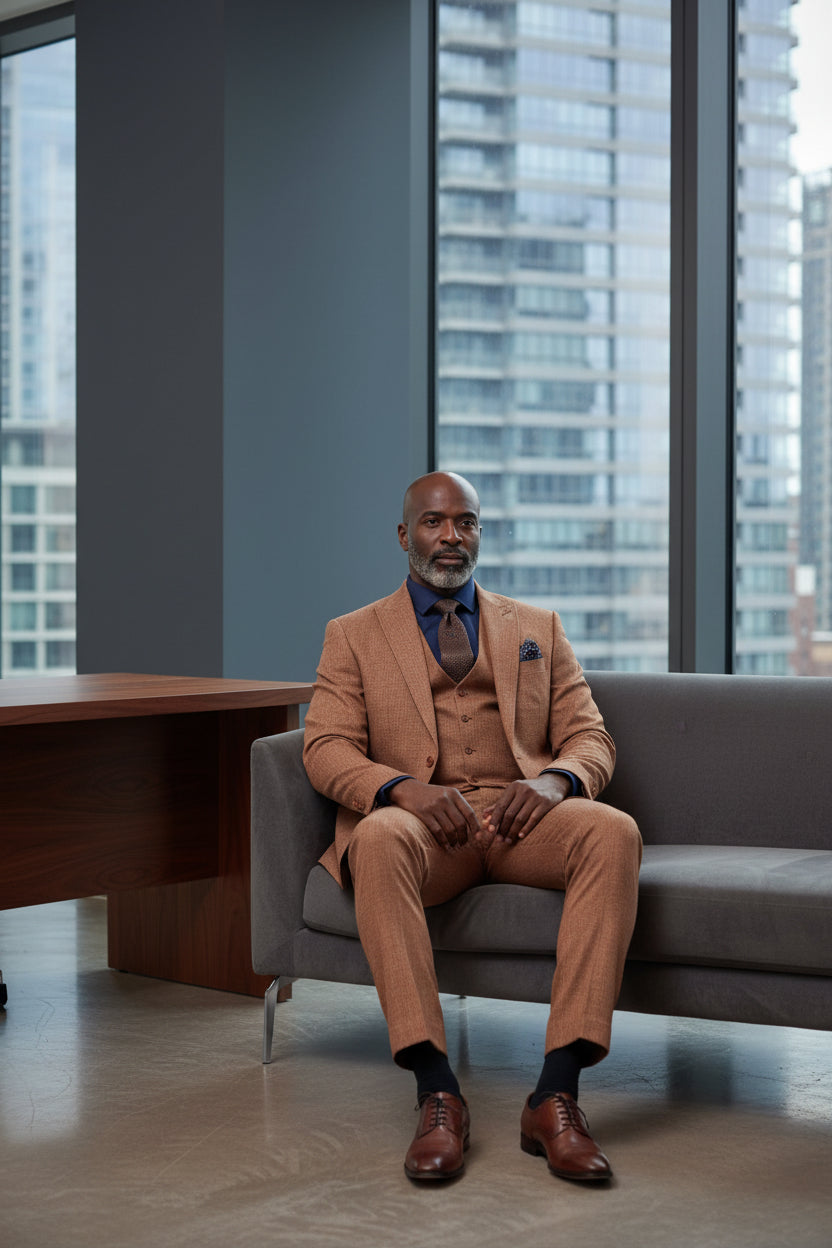 Virant High-Quality 3-Piece Textured Suit