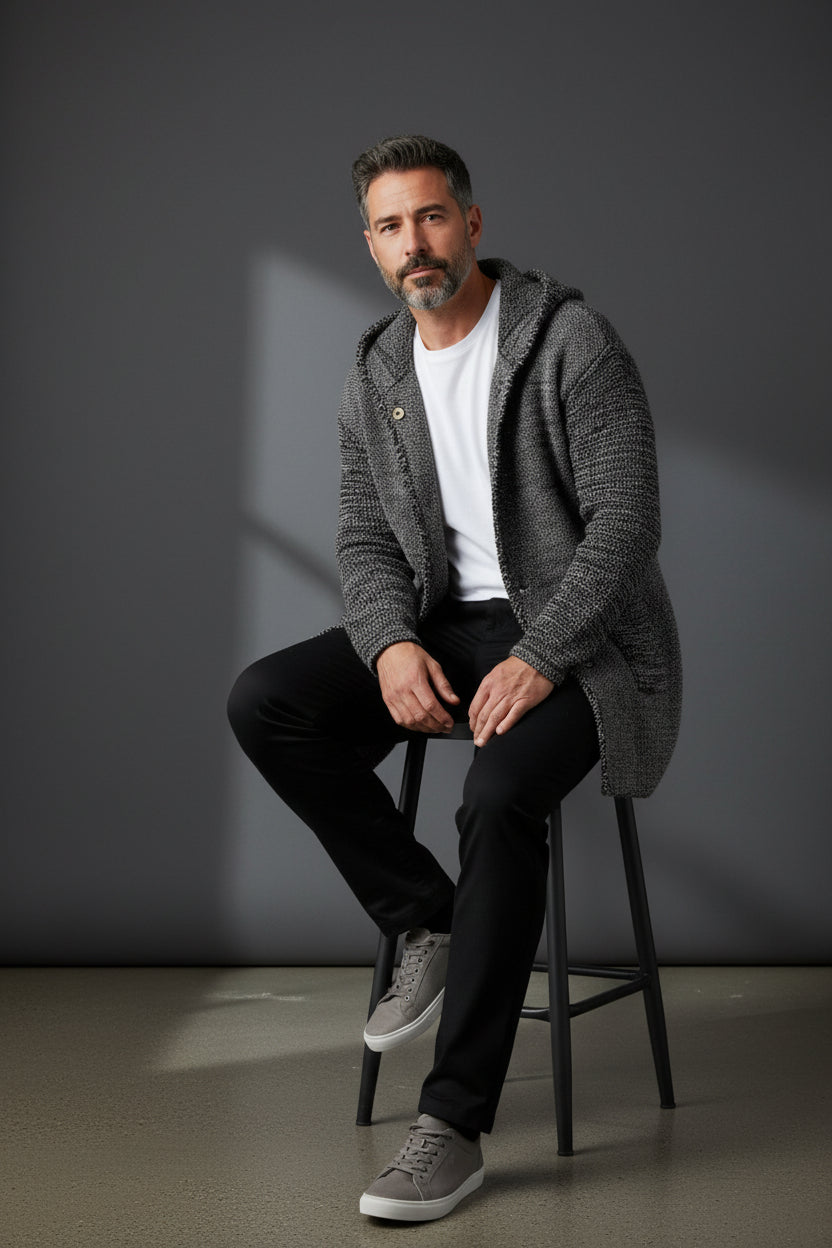 Urban Knit Hooded Cardigan
