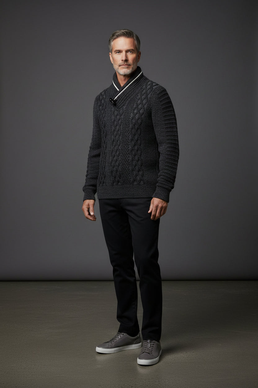 Vercini CROWNED Shawl Sweater
