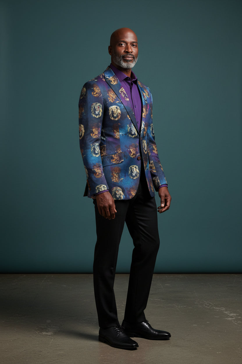 Vercini® Art-Driven Statement Blazers in Floral, Abstract & Animal Prints