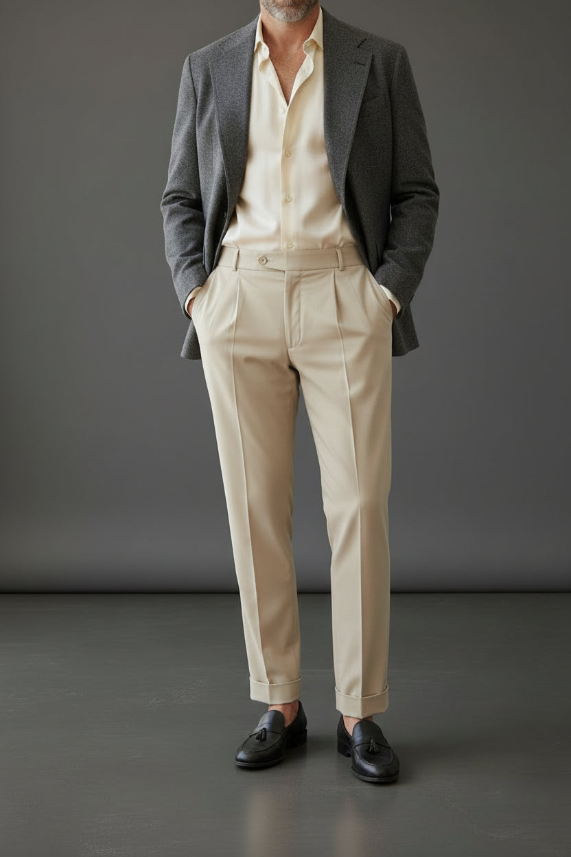 The Casablanca Pleated Trouser