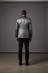 Men's Tuxedo Blazer with Jacquard Lining by Vercini