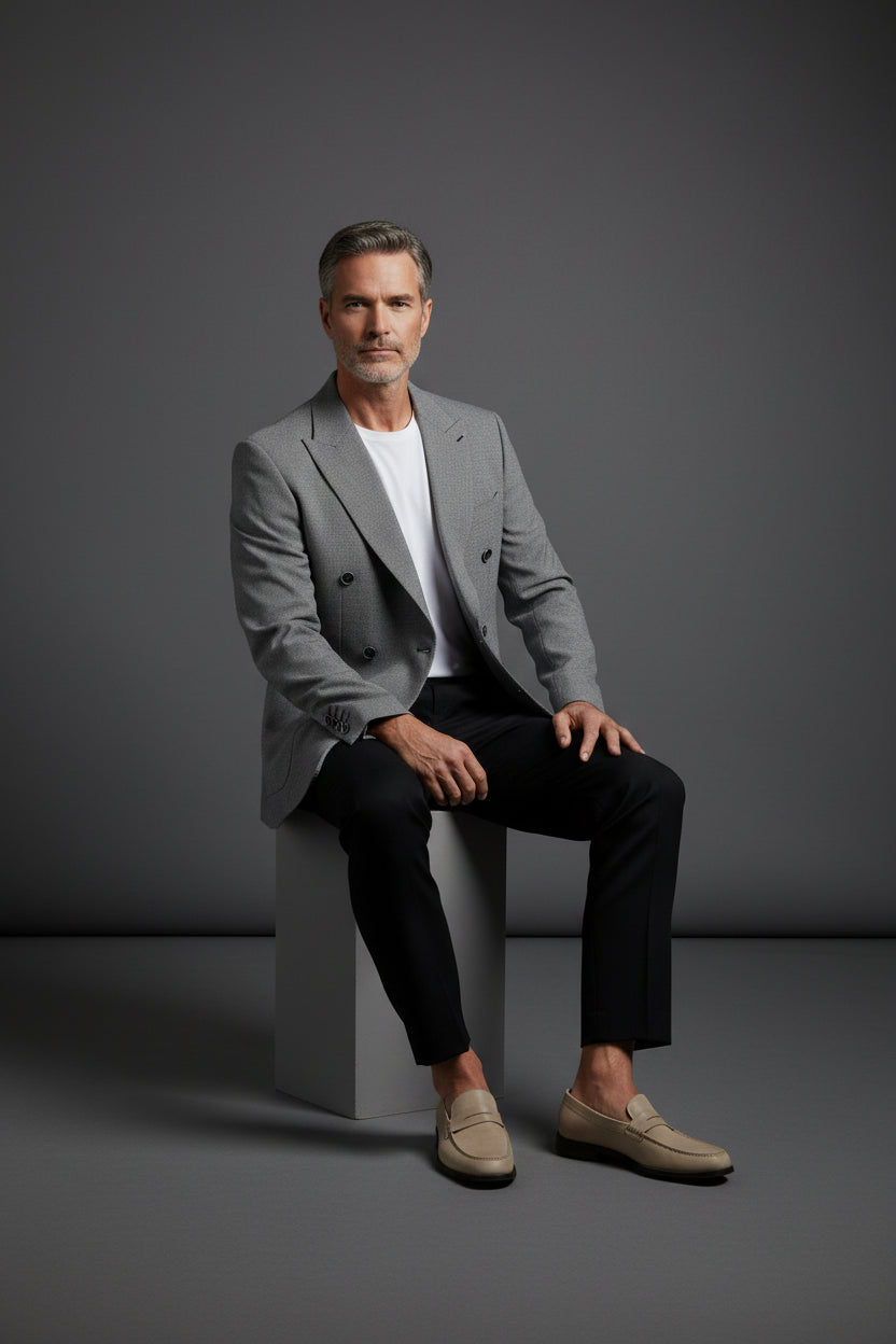 Timeless Double-Breasted Jacket – Classic Elegance & Sophistication"