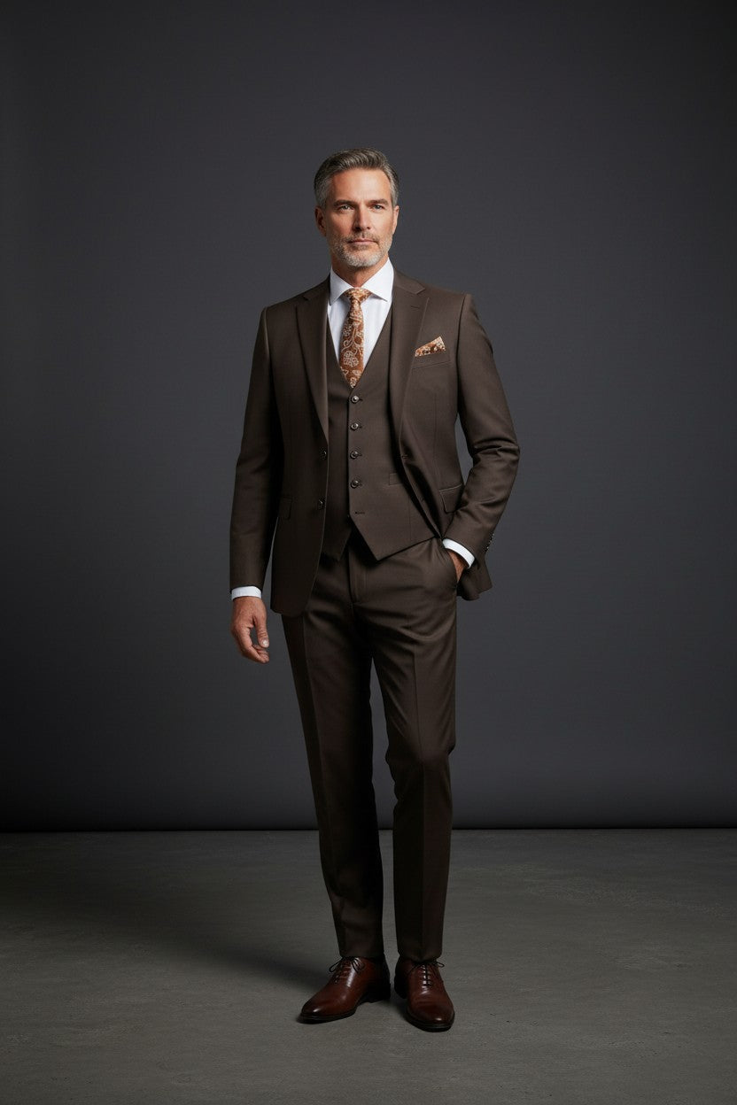Classic Brown Suit – Timeless Elegance by Vercini