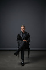 Men’s Black Velvet Statement Jacket with Crystal Detailing