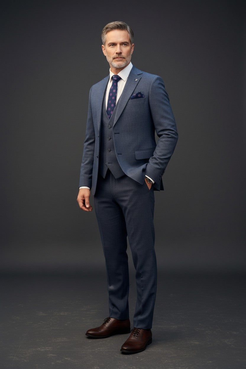 Three-Piece Dot Suit – Premium Tailored Menswear | Vercini