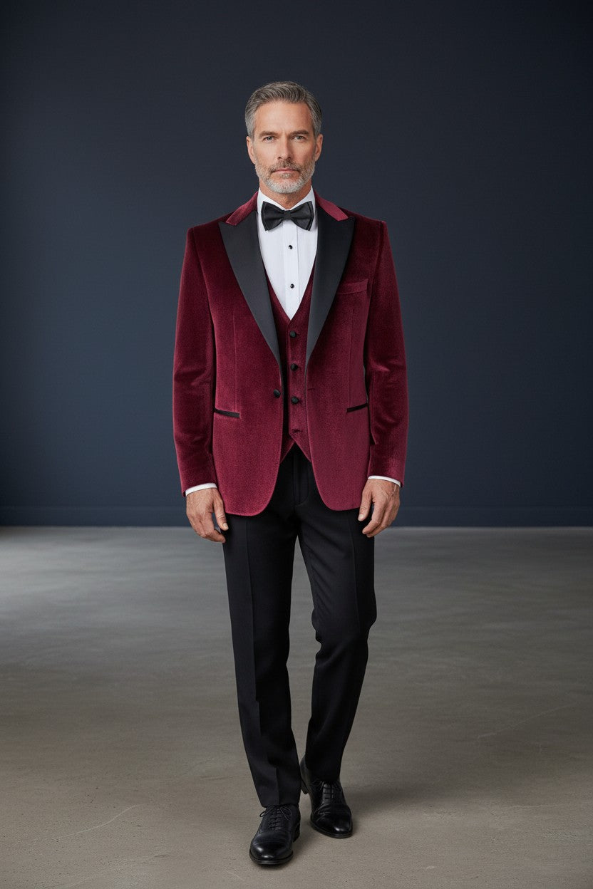 Vercini Signature Velvet 3-Piece Tuxedo