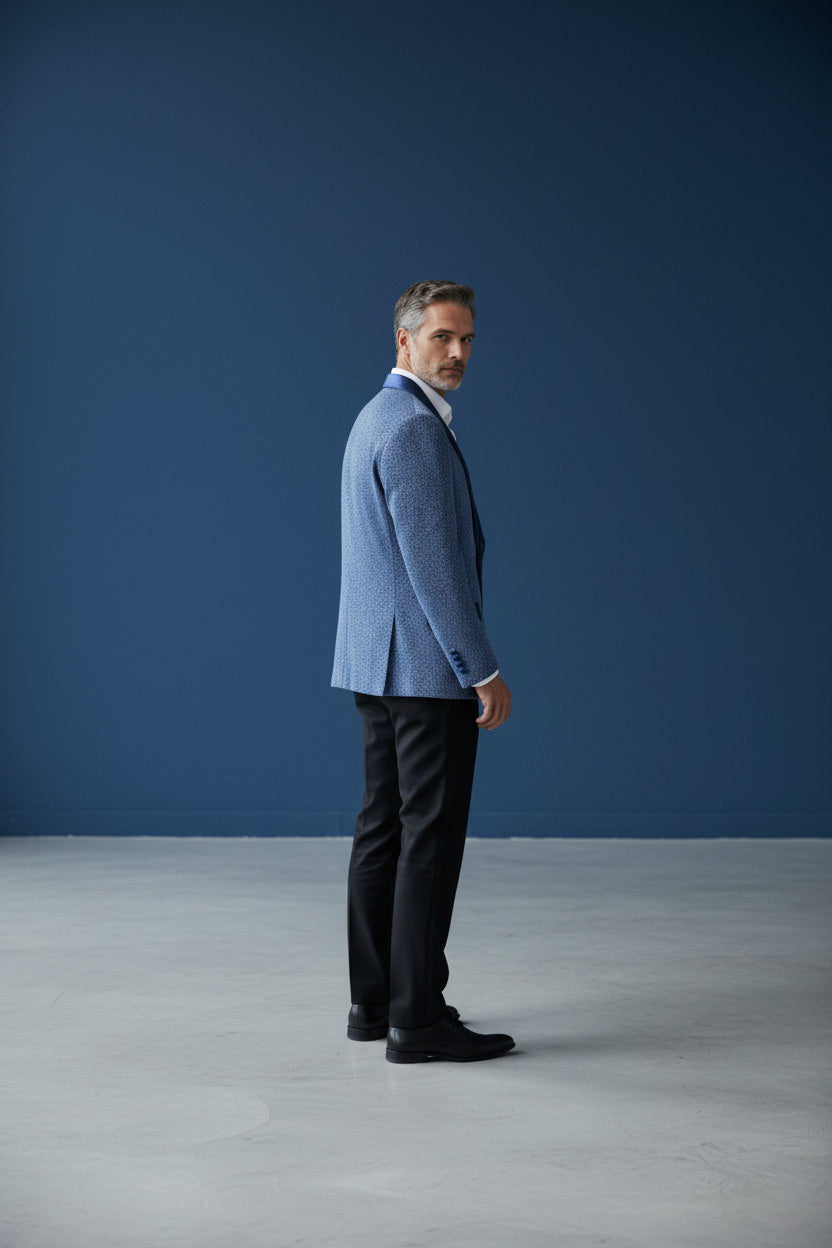 Men's Slim Fit Sequin Tuxedo Jacket – Shiny Party Blazer for Galas, Weddings & Prom