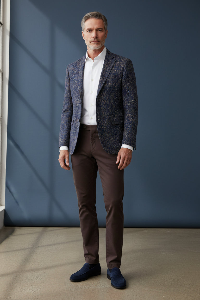 Vercini Premium Textured Elegance Blazer