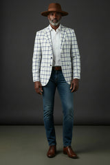 Vercini Regal Grid Men's Blazer
