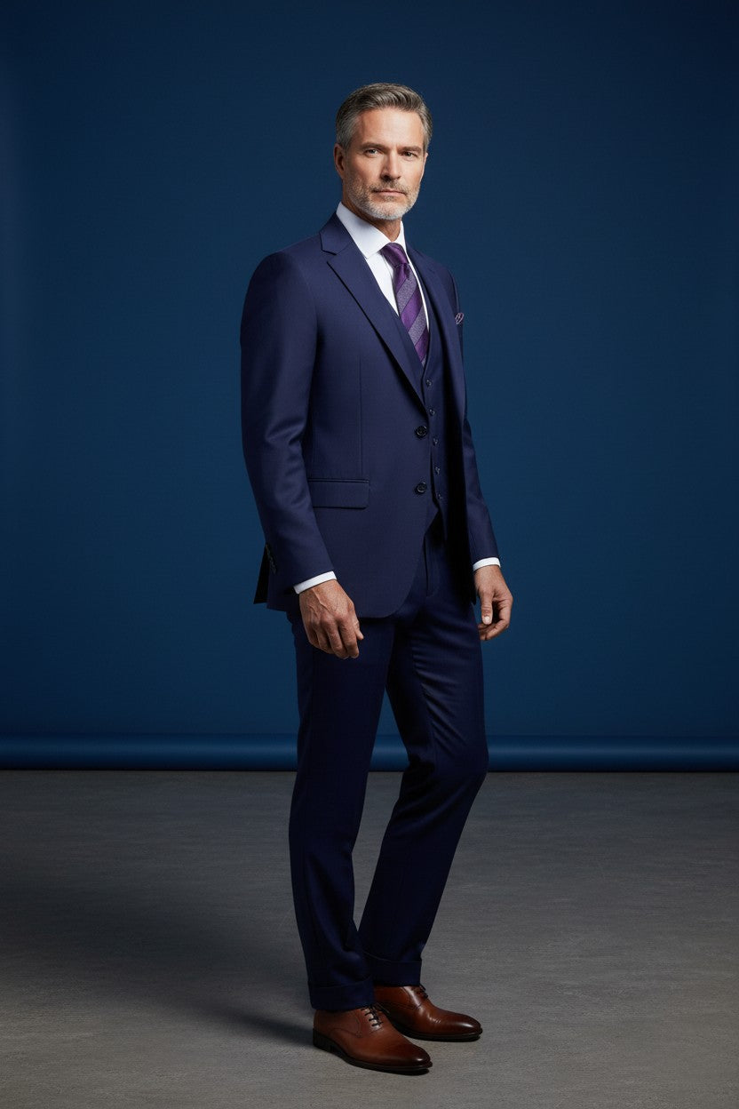 Vercini Atlanta 3-Piece Suit - Premium Tailored Menswear