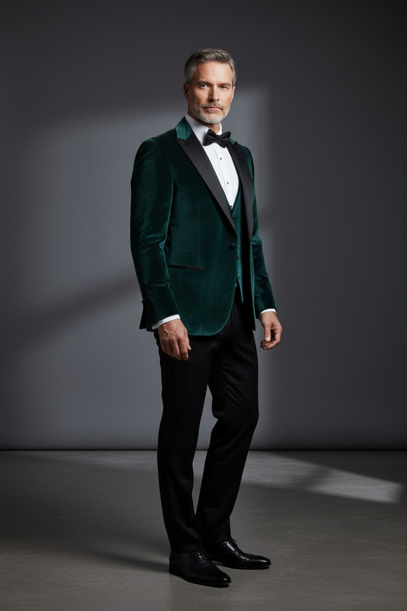 Vercini Signature Velvet 3-Piece Tuxedo