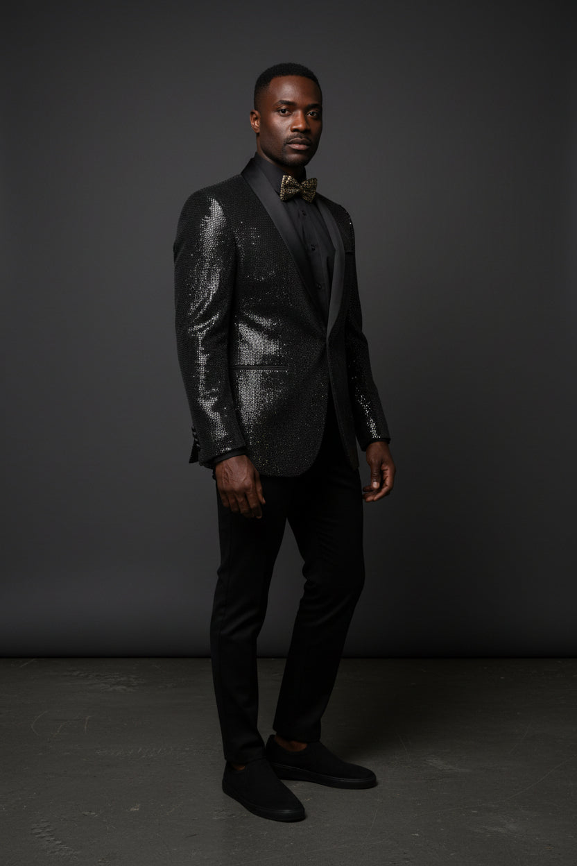 Shimmering Black Evening Jacket