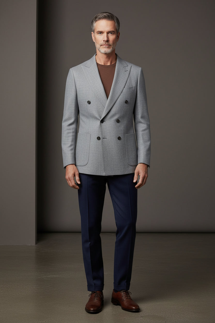 Timeless Double-Breasted Jacket – Classic Elegance & Sophistication"