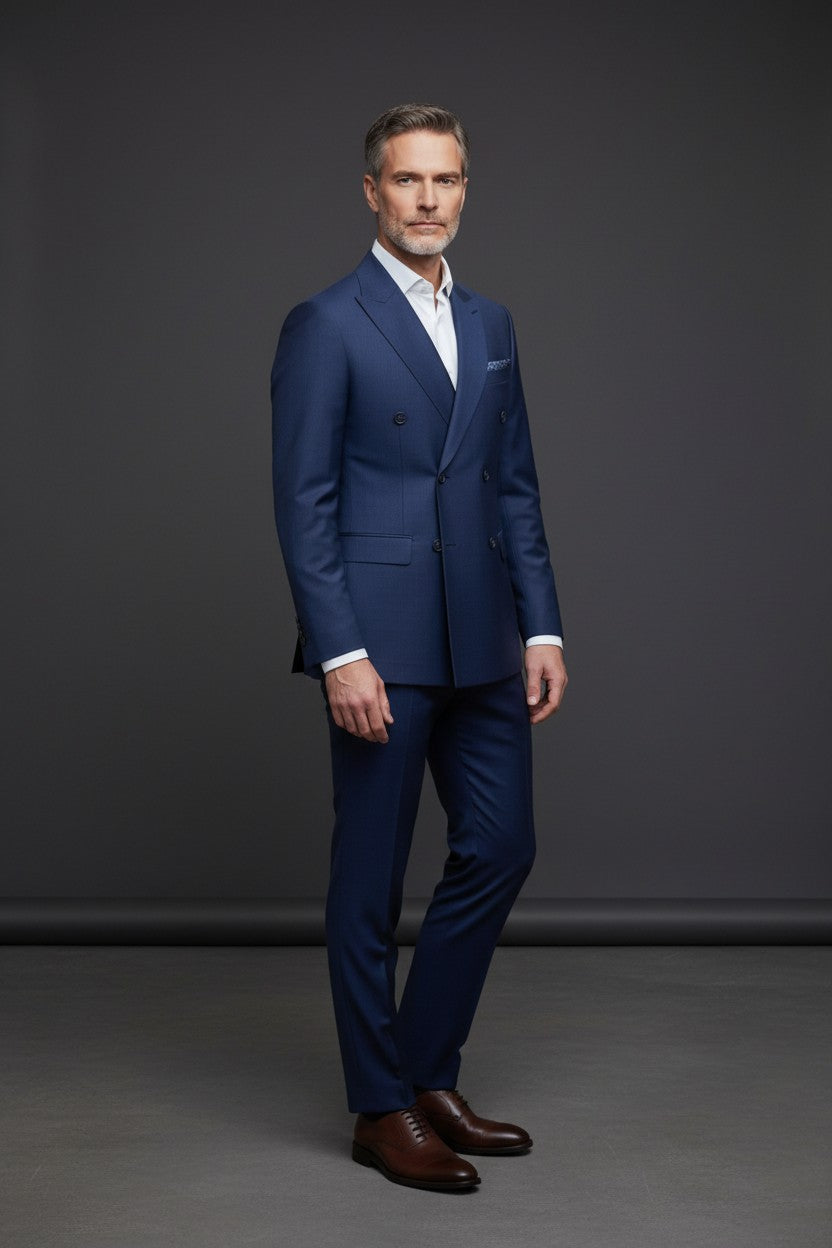 Vercini Metropolitan Double-Breasted Suit