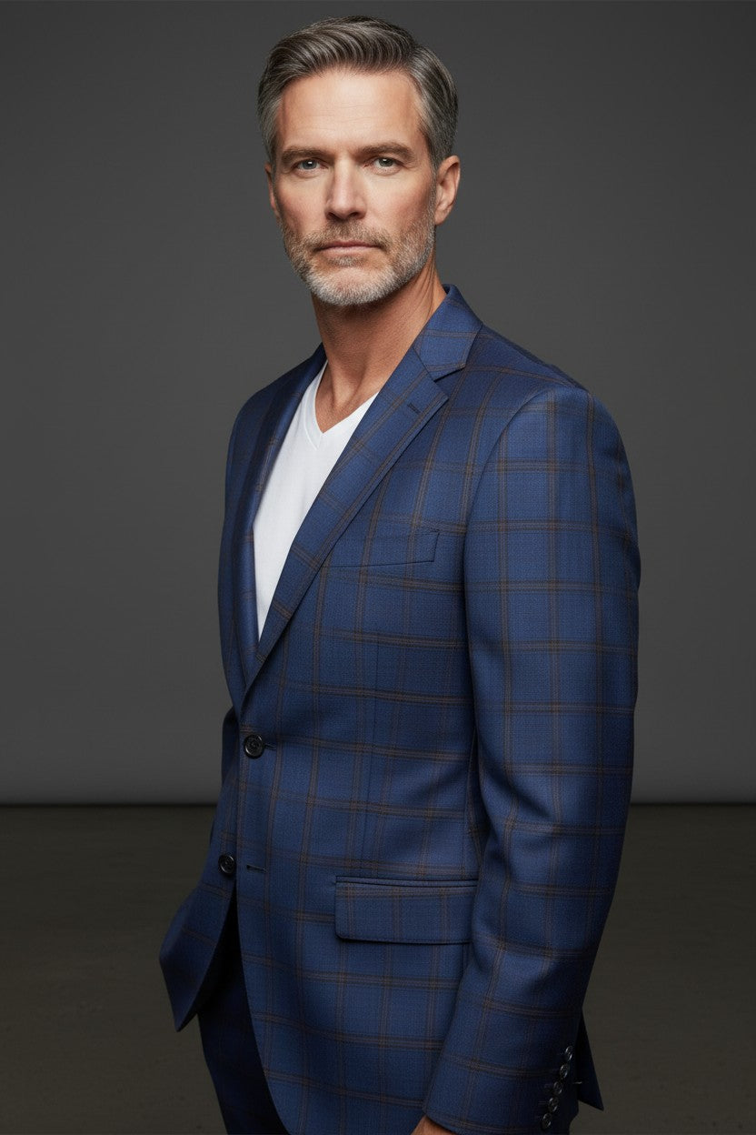 Vercini  modern gentleman Two-Piece Wool Suit