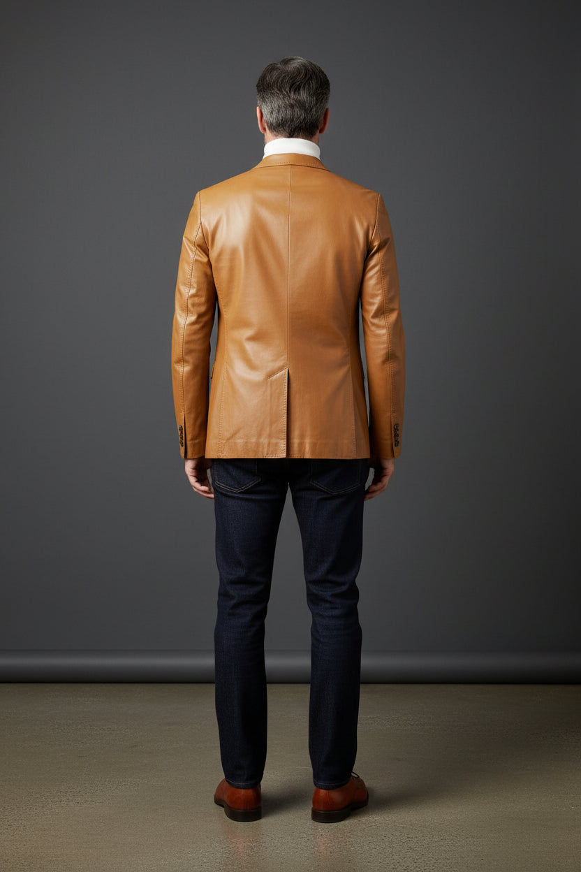 Vercini Premium Leather Blazer