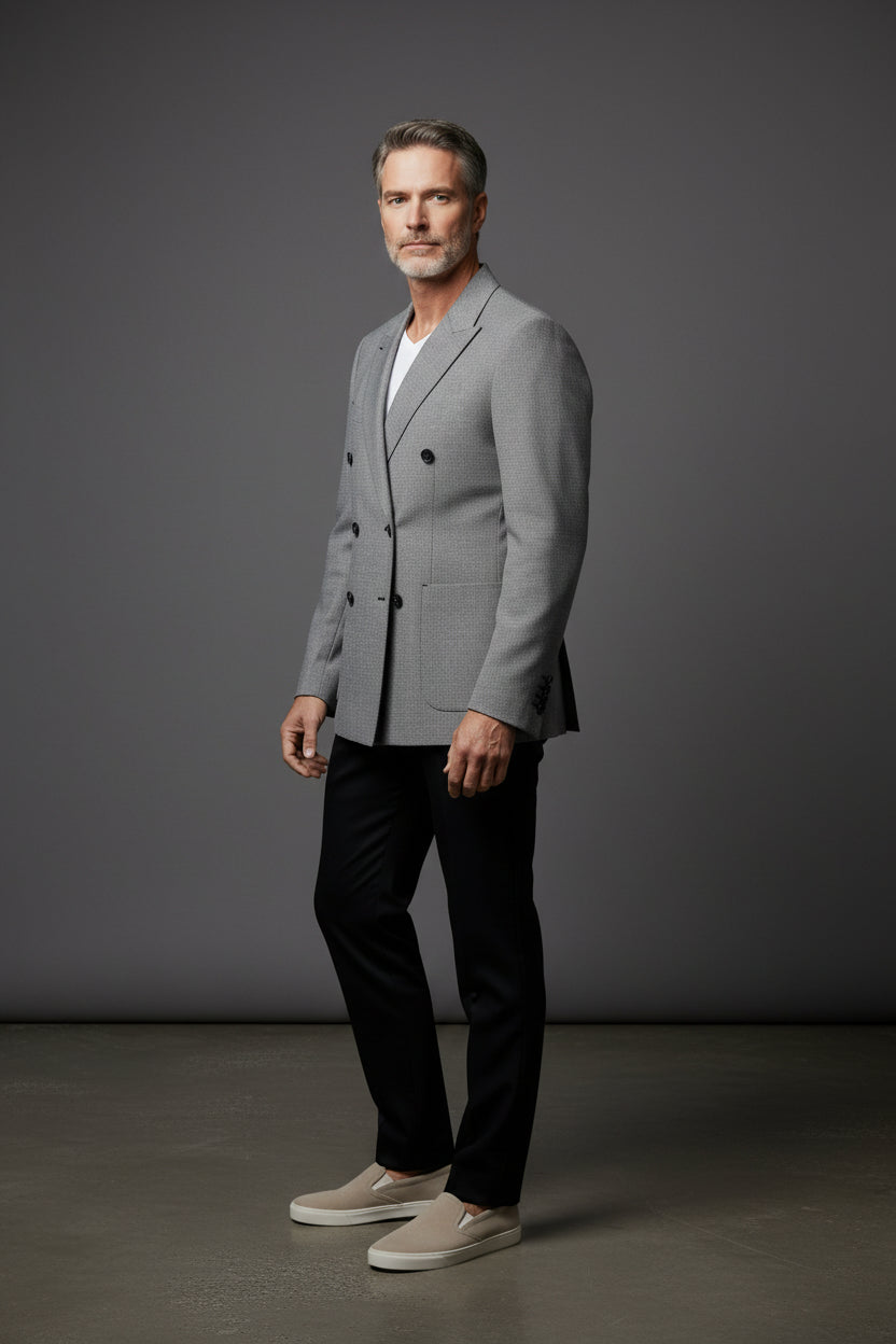 Timeless Double-Breasted Jacket – Classic Elegance & Sophistication"
