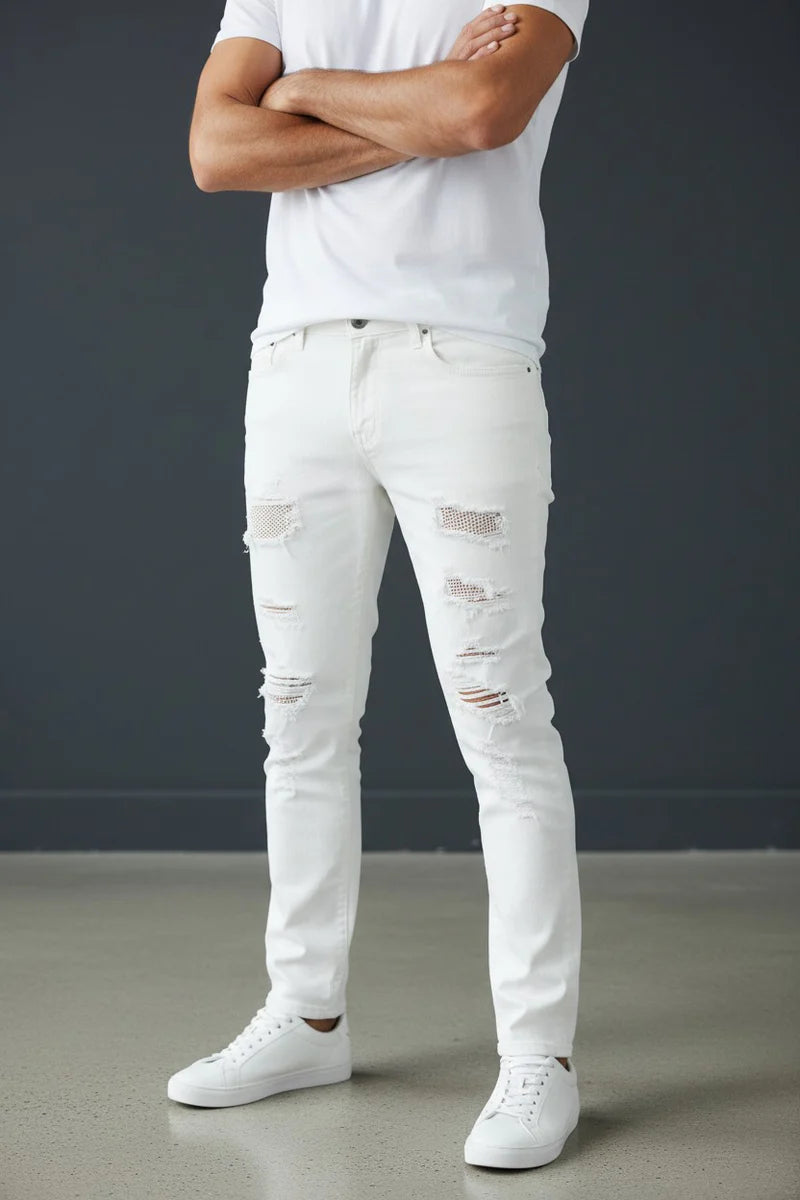 Vercini Skinny Jeans — White Edition