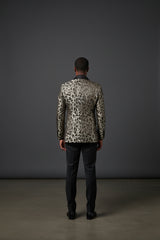 VERCINI ANIMAL PRINT PATTERN BLAZER