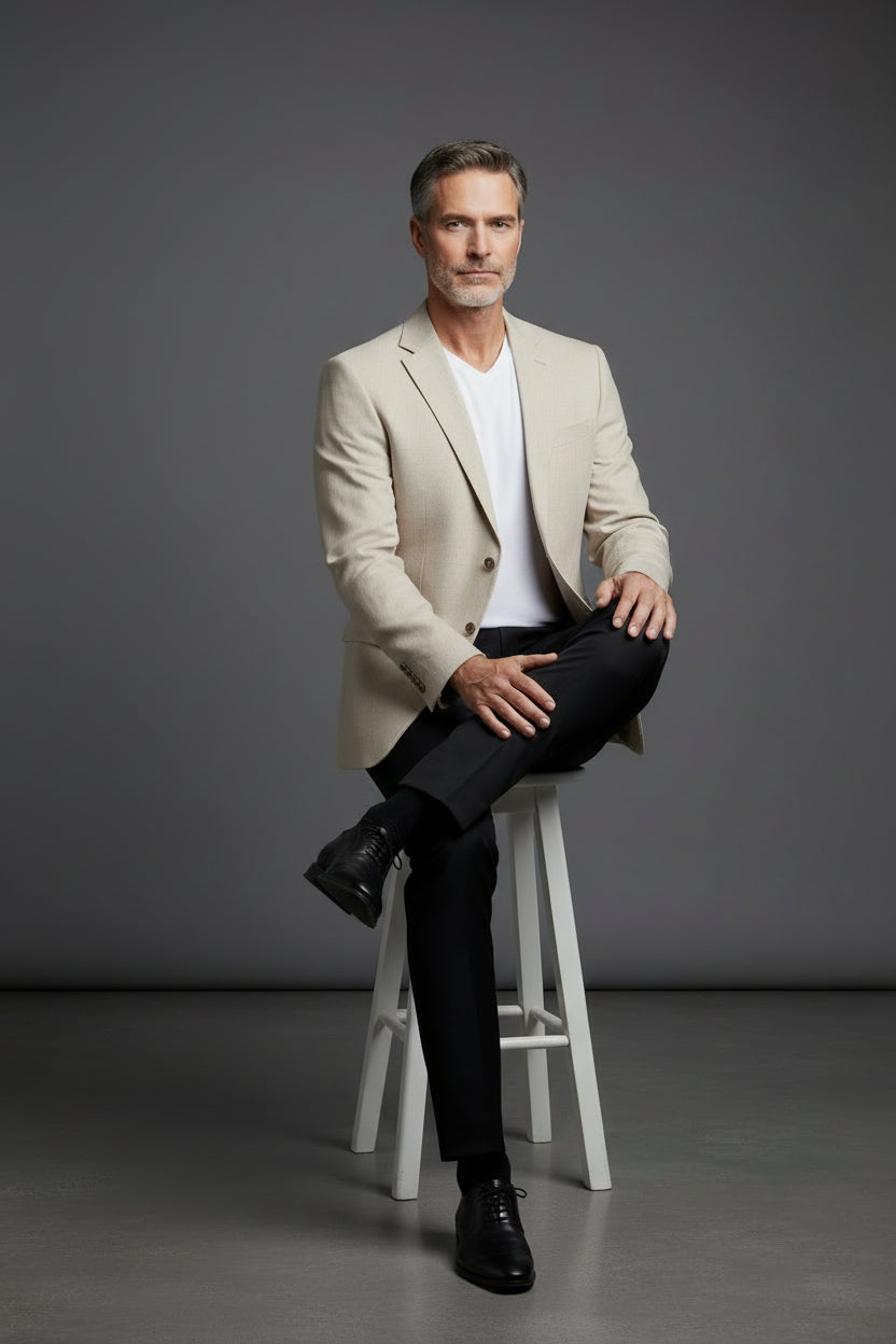 Luxe Cream Tailored Blazer