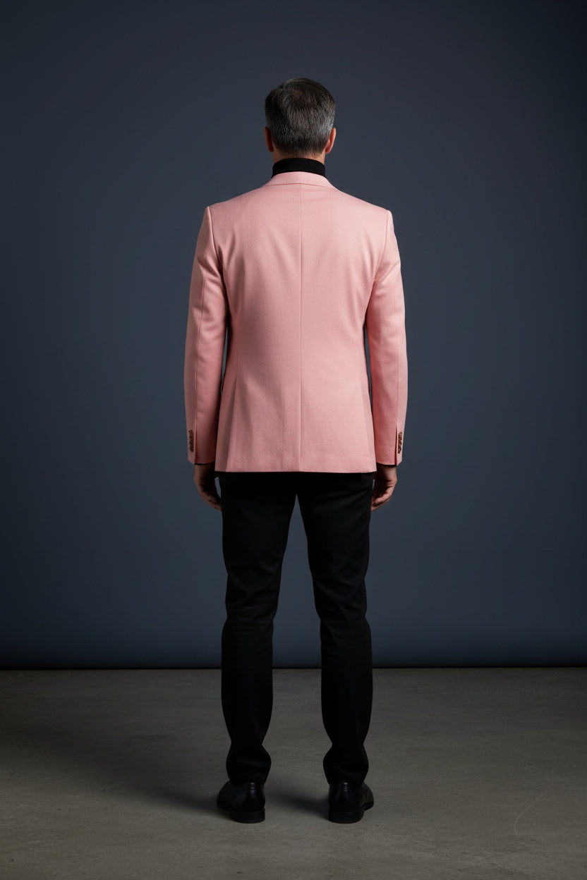 Rosé Elegance Cotton Blend Blazer