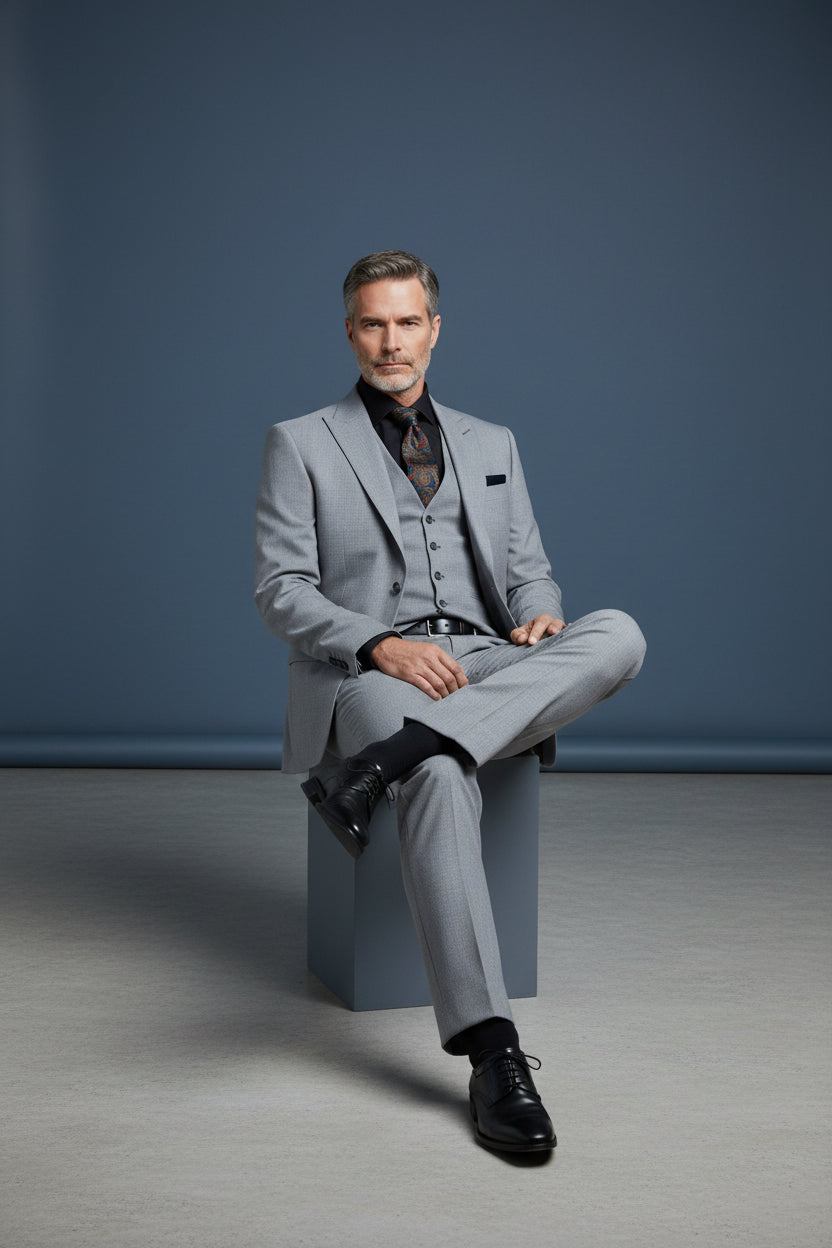 Crystal-Embellished Tailored Suit – M762