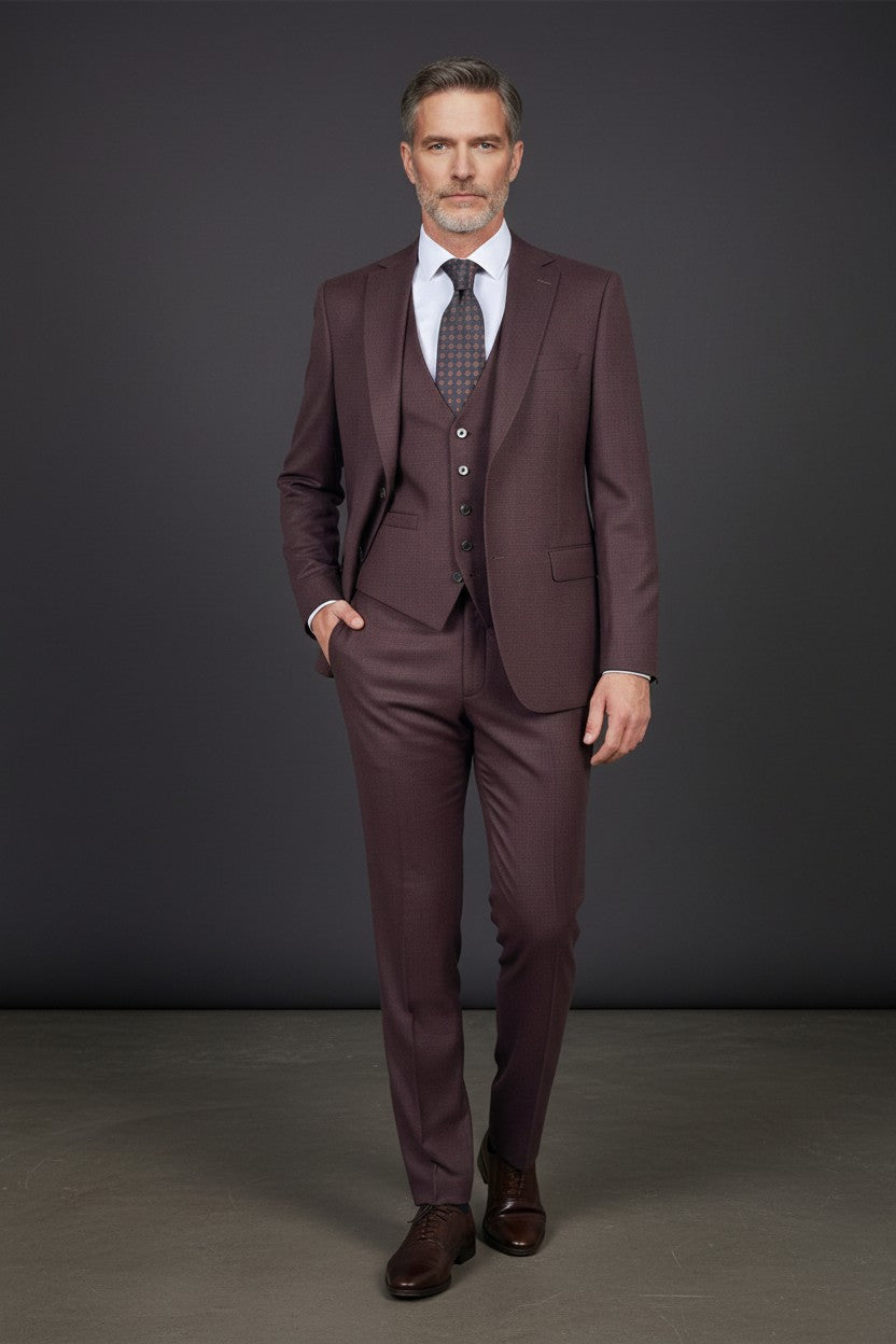 Three-Piece Dot Suit – Premium Tailored Menswear | Vercini