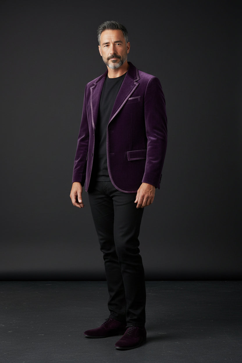 Velvet Blazer Collection: Vercini Men's Luxury Evening & Tuxedo Jackets
