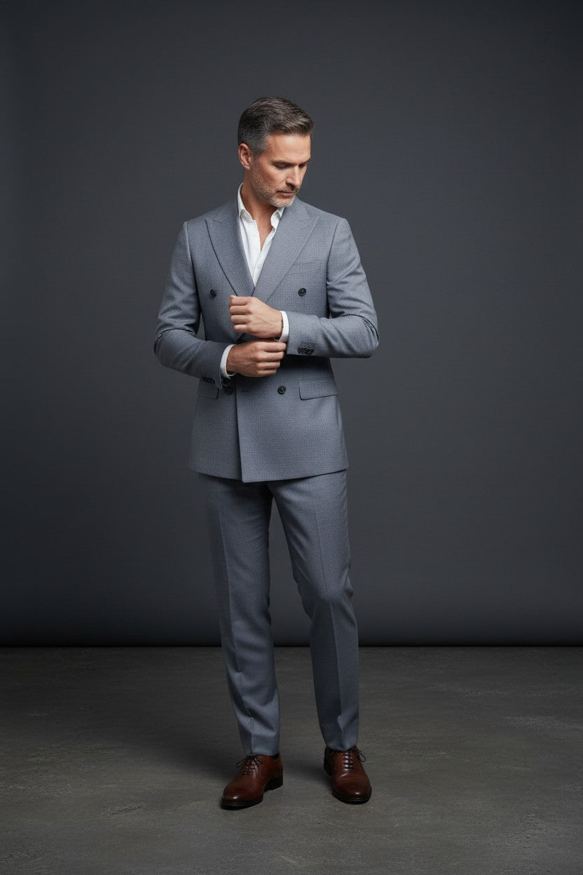 Vercini Metropolitan Double-Breasted Suit
