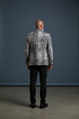 Vercini  Black & Gray Patterned Blazer - Premium Smart Casual Menswear