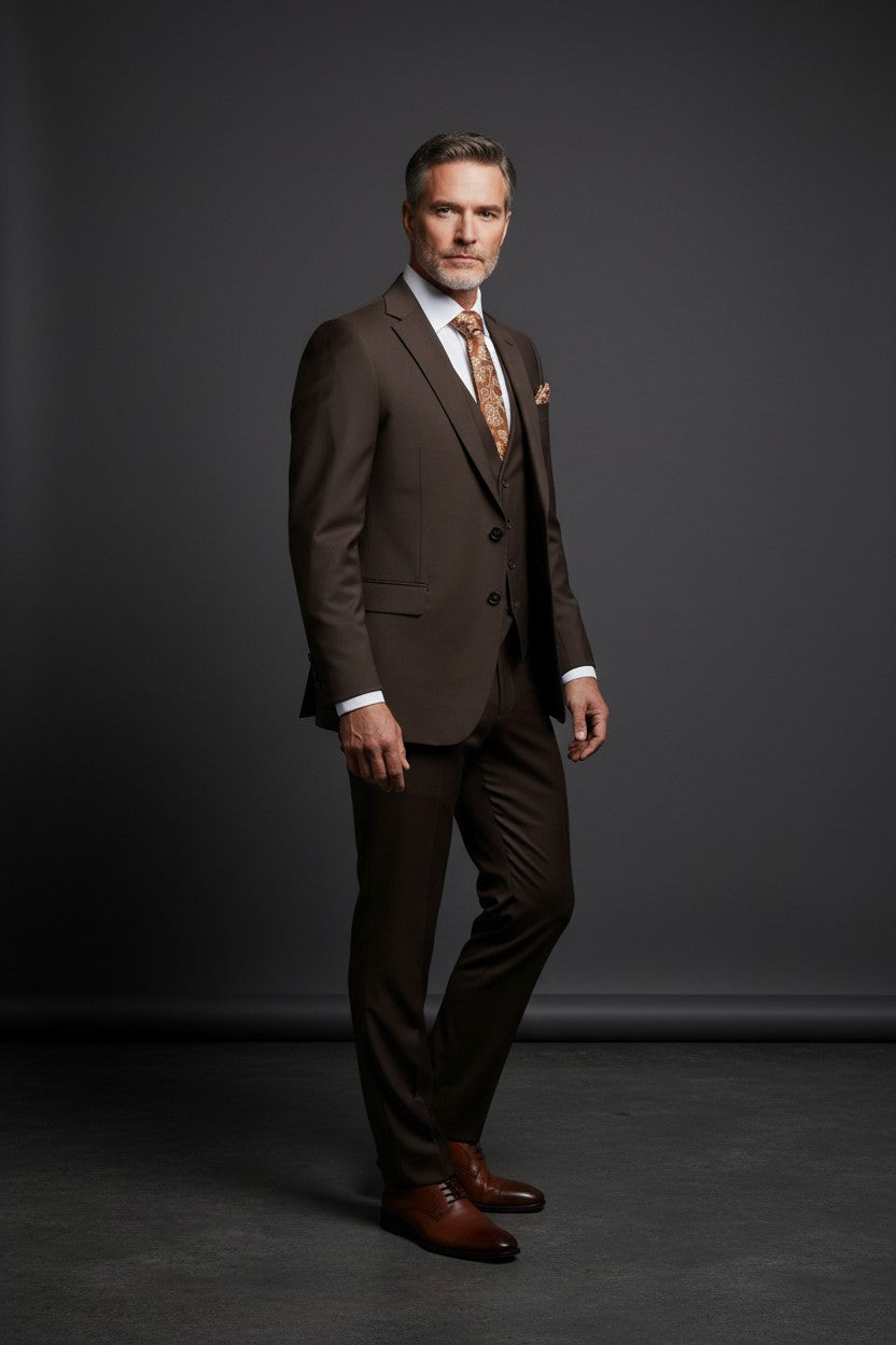 Classic Brown Suit – Timeless Elegance by Vercini